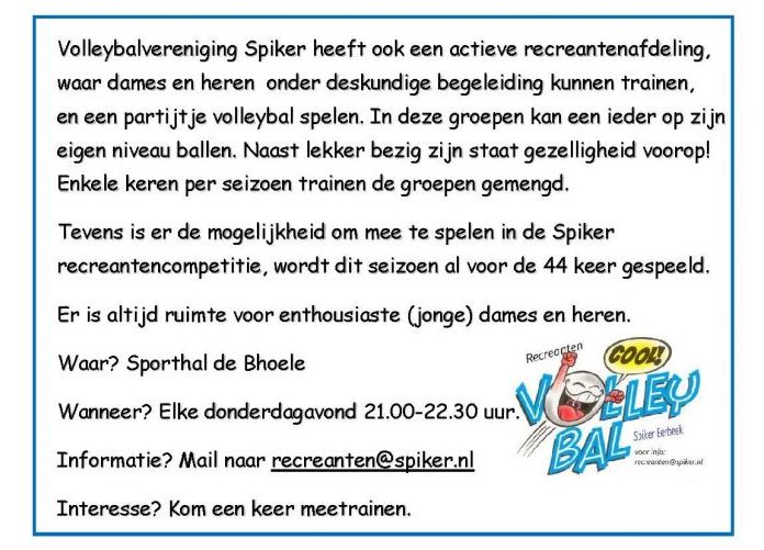 Recreanten Spiker