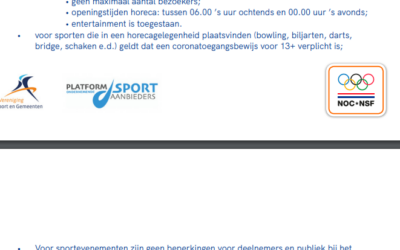 Laatste Corona protocol