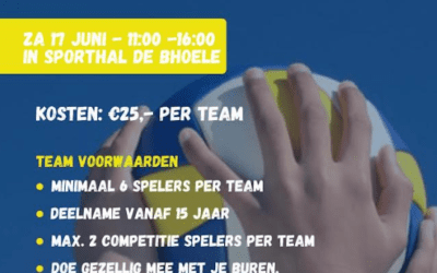 Stratenvolleybal toernooi zaterdag 17 juni